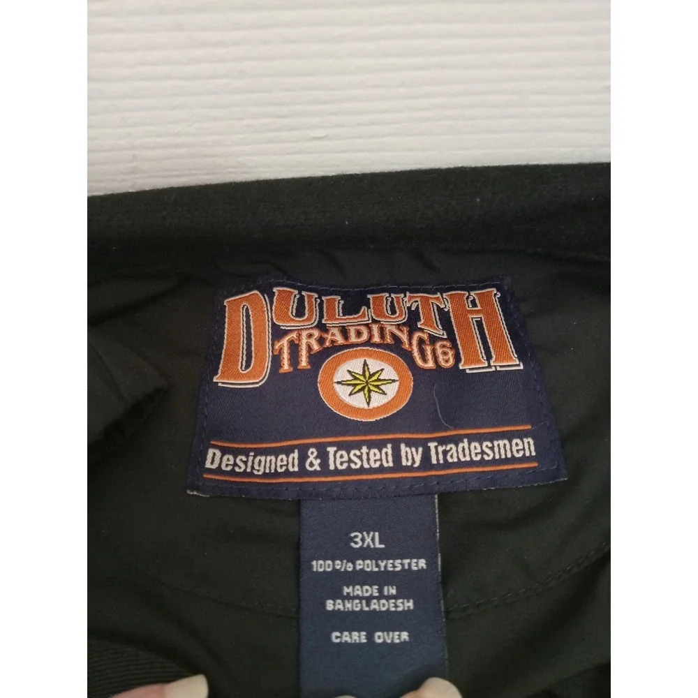 Duluth Trading‎ Co Black Men Windbreaker Jacket Size 3XL Zippers Light